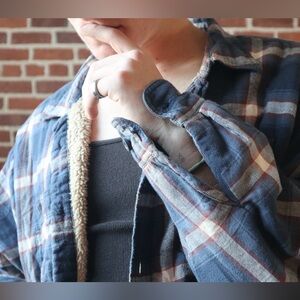 L - Vintage Wrangler Flannel Coat - Soft interior